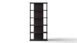 Grid Wide Bookcase - Black