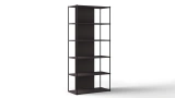 Grid Wide Bookcase - Black
