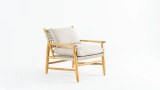 Carla Wooden Rope Armchair