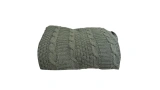 Green Tricot Sofa Throw