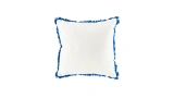 Feather Cream Blue Cushion