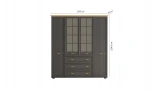 Angelic Dark 4 Door Wardrobe