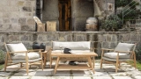 Carla Wooden Rope 2-Seater Sofa