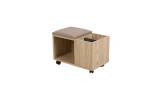 Lime Pouf on wheels