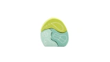 Waldorf Wooden Bungalow Toy - Green