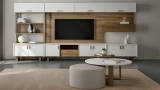 Calina Round Pouf Table