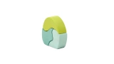 Waldorf Wooden Bungalow Toy - Green