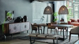 Hardy Fixed Table Metal Legs 200x100 cm