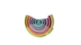 Waldorf 12 Piece Wooden Rainbow Stacker Toy