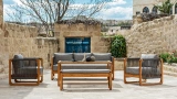 Loky Wooden Rope Bench