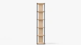 Grid Narrow Bookcase - Oak
