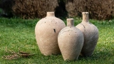 Soft Cream Terracotta Cube - Medium