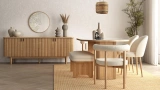 Soffice Chair - Sapphire Oak Legs