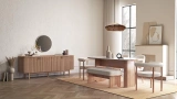 Soffice Chair - Sapphire Oak Legs