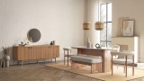 Soffice Chair - Sapphire Oak Legs