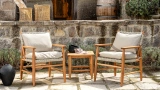 Carla Wooden Rope Armchair