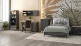 Angelic Dark Bedstead 120 cm Headboard not included