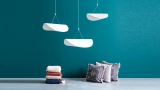 Bolivya Cream Fabric Ceiling Lighting (Medium)