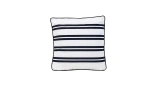 Comfy Cream Black Square Floor Cushion