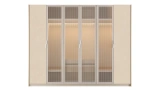 Noven 6 Door Wardrobe Striped Pattern