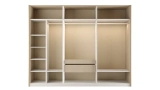 Noven 6 Door Wardrobe Smoked Reflective Glass