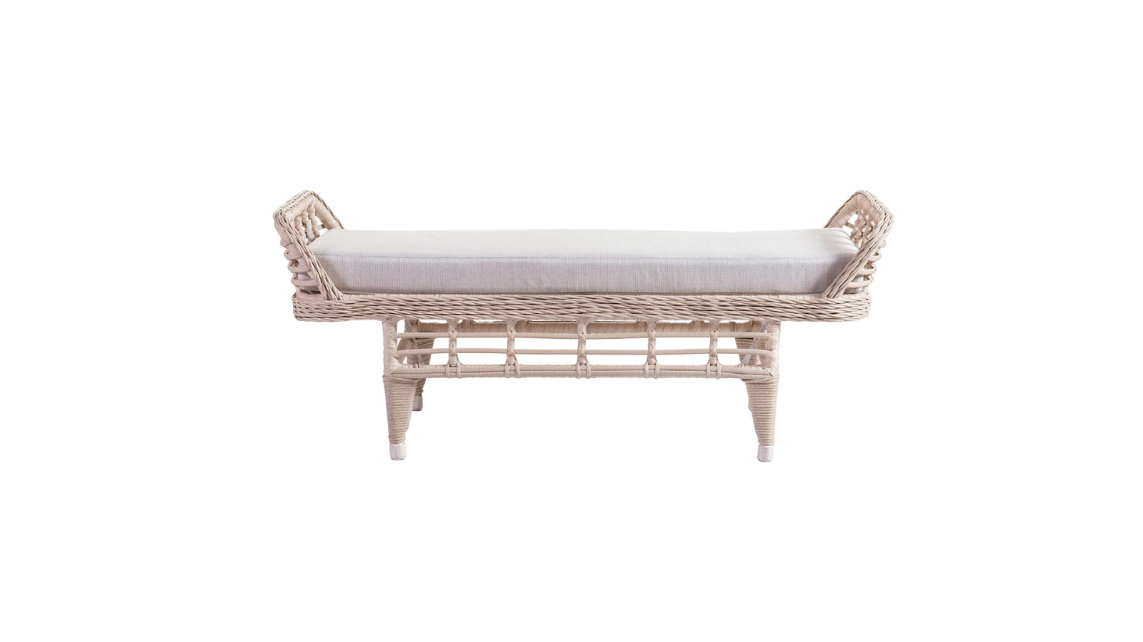 Bamboo Rattan Bench