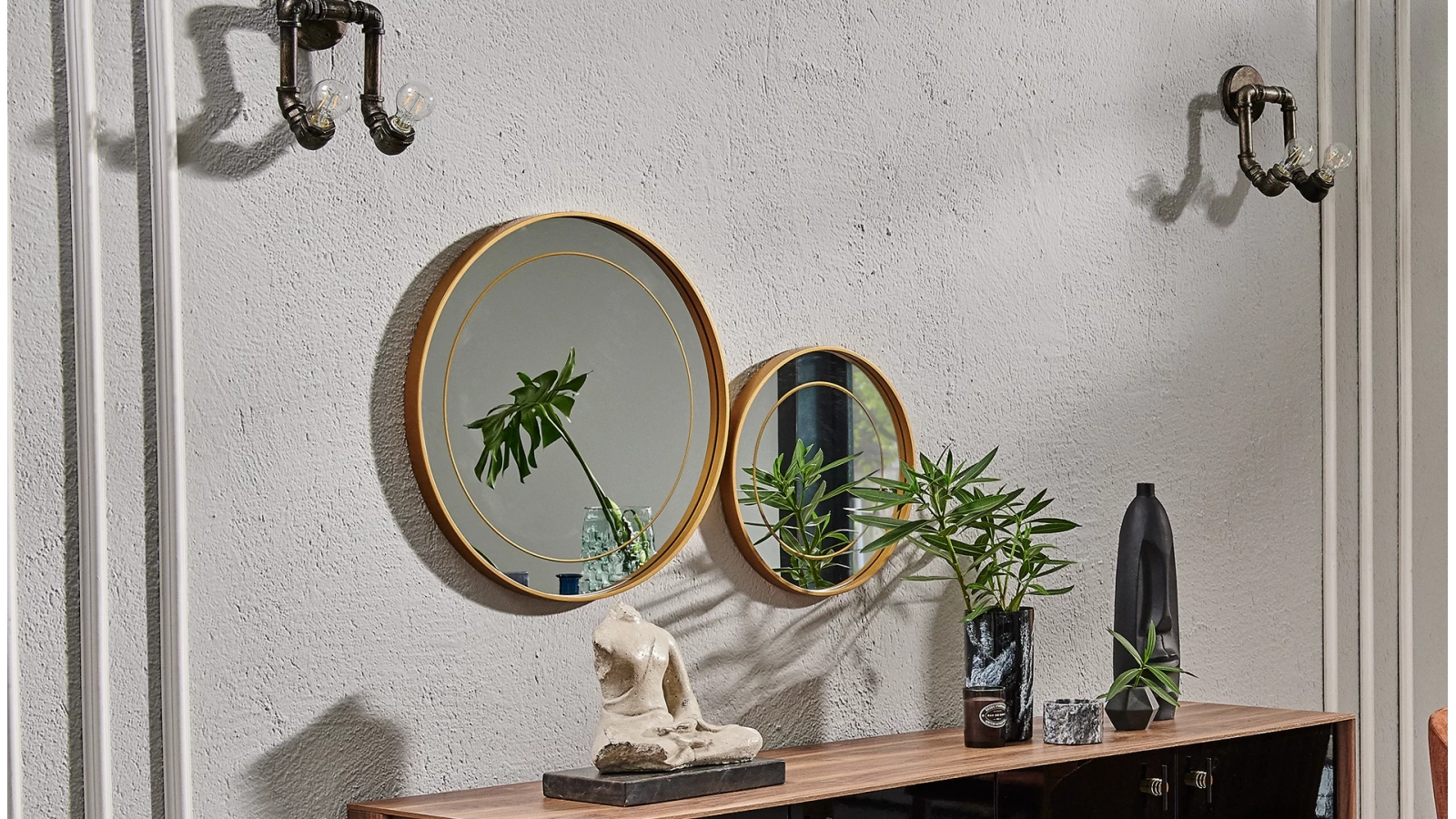 Vanensi Large Console Mirror (Diameter 65)