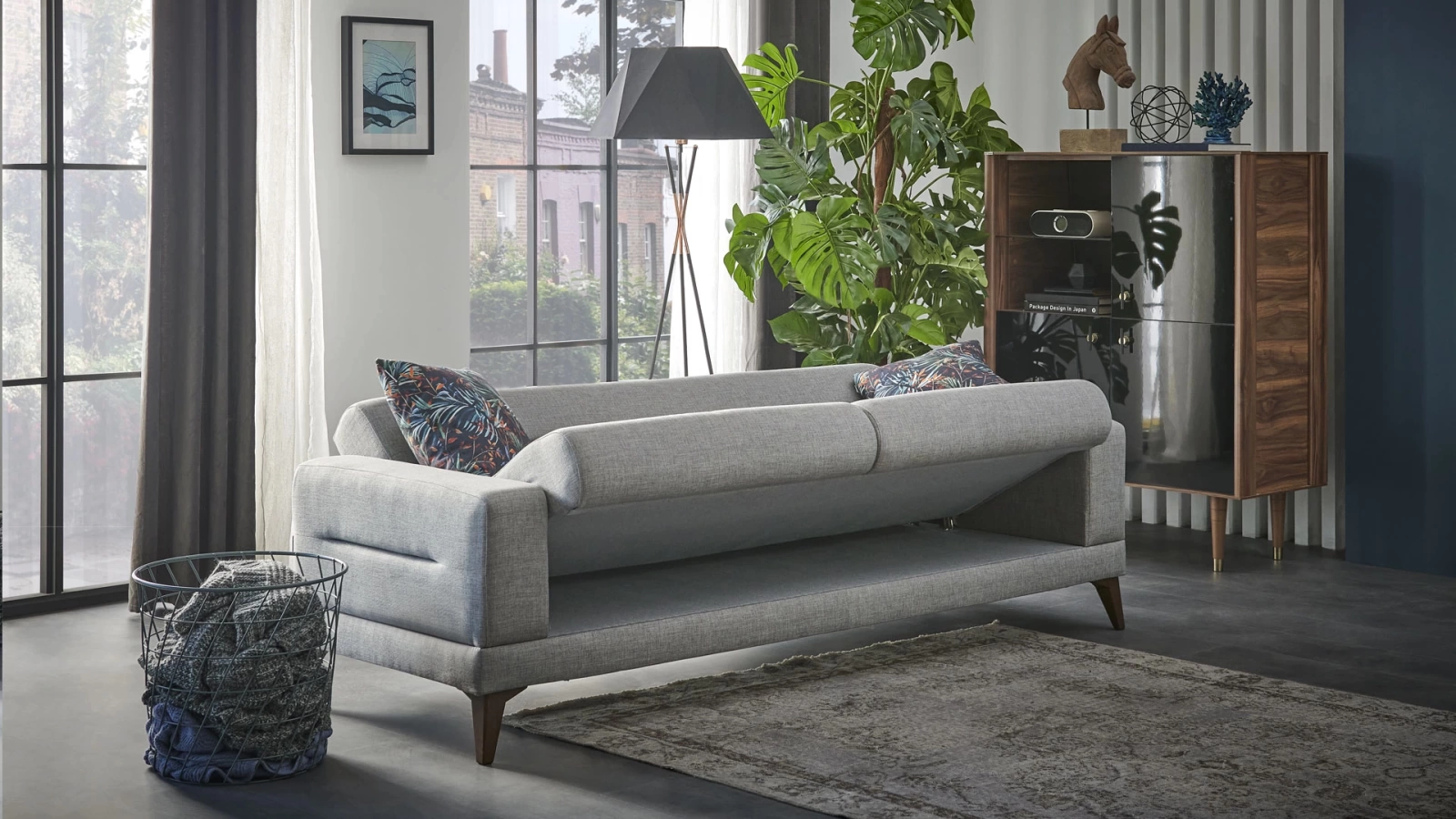 Cara Three-seat Sofa Bed