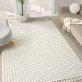 Krem Yumuşak Dokulu Halı Salon Oturma Odası Mutfak Yatak Çocuk Odası Yolluk Dokuma Makine Halısı