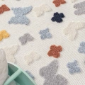 Yumuşak Renkli Bukleli Kelebek Figürlü Dokuma Halı Bebek Odası Çocuk Odası Genç Odası Halısı 11