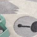Ayıcıklı Yumuşak Bukleli Dokuma Halı Bebek Odası Çocuk Odası Genç Odası Halısı 17