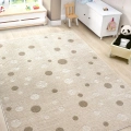 Yumuşak Puantiyeli Dokuma Halı Leke Tutmaz Bebek Odası Çocuk Odası Genç Odası Halısı PUANTİYE