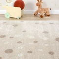 Yumuşak Puantiyeli Dokuma Halı Leke Tutmaz Bebek Odası Çocuk Odası Genç Odası Halısı PUANTİYE