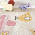 Yumuşak Dokuma Halı Leke Tutmaz Uçak Figürlü Bebek Odası Çocuk Odası Genç Odası Halısı UÇAK