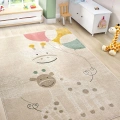 Yumuşak Dokuma Halı Zürafa Figürlü Leke Tutmaz Bebek Odası Çocuk Odası Genç Odası Halısı ZÜRAFA