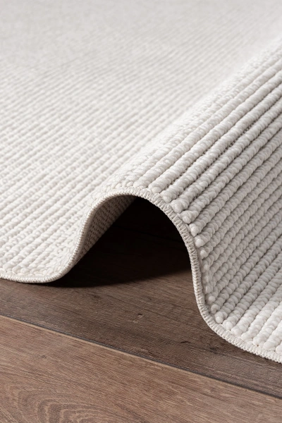 Beyaz Dokuma Halı Bukleli Salon Oturma Odası Yatak Çocuk Odası Koridor Halısı Yolluk Beyaz