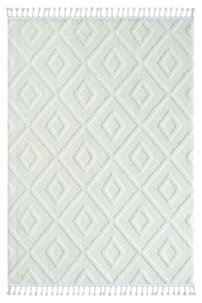 Krem Bukleli Yumuşak Dokuma Halı Yolluk Çocuk Odası Oturma Odası Salon Mutfak Halısı