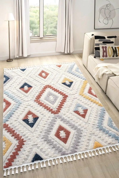 Modern Dokuma Yumuşak Yapılı Halı Yolluk Antre Oturma Odası Salon Mutfak Halısı