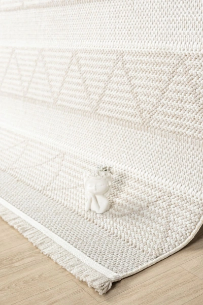 Krem Bej Yumuşak Dokuma Halı Kilim Salon Mutfak Koridor Yolluk Dokuma Makine Halısı 0017