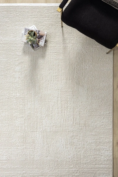 Modern Dokuma Halı Yıkanabilir Yolluk Antre Oturma Odası Halısı Salon Halısı Grimsi BEYAZ