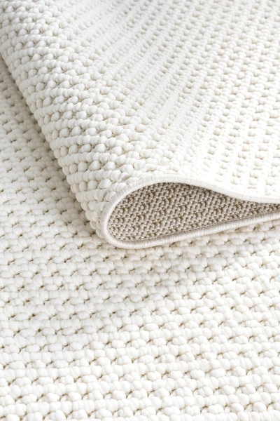 Beyaz Krem Yumuşak Dokulu Halı Kilim Salon Mutfak Koridor Yolluk Dokuma Makine Halısı 007