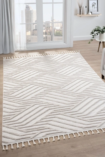 Iskandinav Makina Dokuma Halı Oturma Odası Salon Halısı