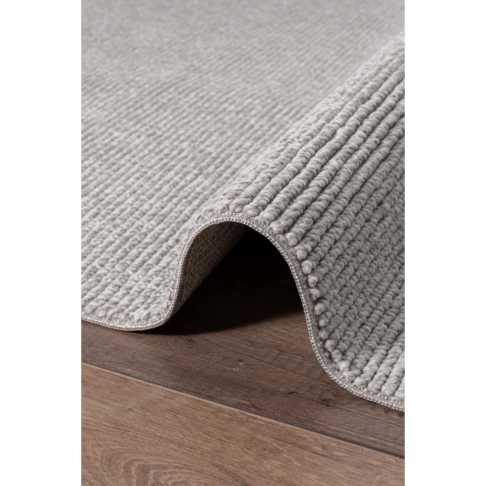Gri Dokuma Halı Bukleli Salon Oturma Odası Yatak Çocuk Odası Koridor Halısı Yolluk Gri