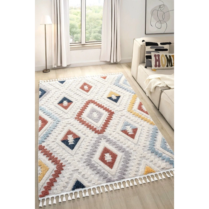 Modern Dokuma Yumuşak Yapılı Halı Yolluk Antre Oturma Odası Salon Mutfak Halısı