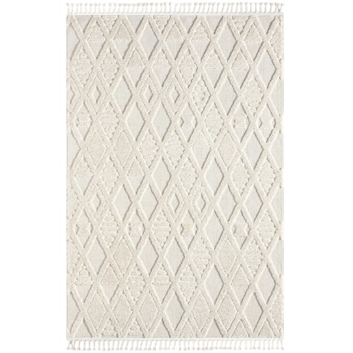 Krem Modern Dokuma Halı Yolluk Antre Oturma Odası Salon Mutfak Halısı