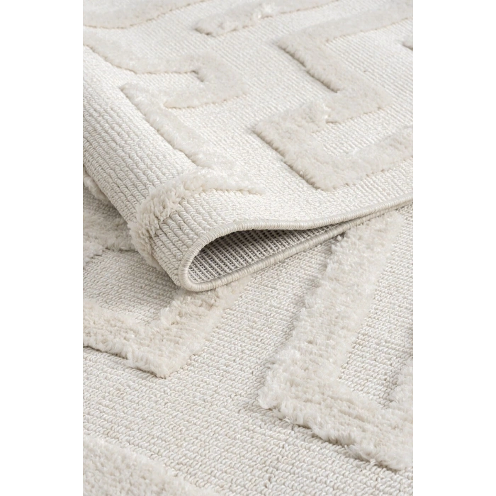 Krem Renk Modern Dokuma Halı Yolluk Antre Oturma Odası Salon Mutfak Halısı