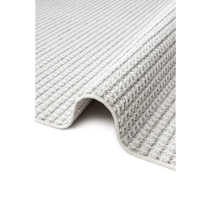 Beyaz Gri Yumuşak Dokulu Halı Kilim Salon Mutfak Koridor Yolluk Dokuma Makine Halısı 0014