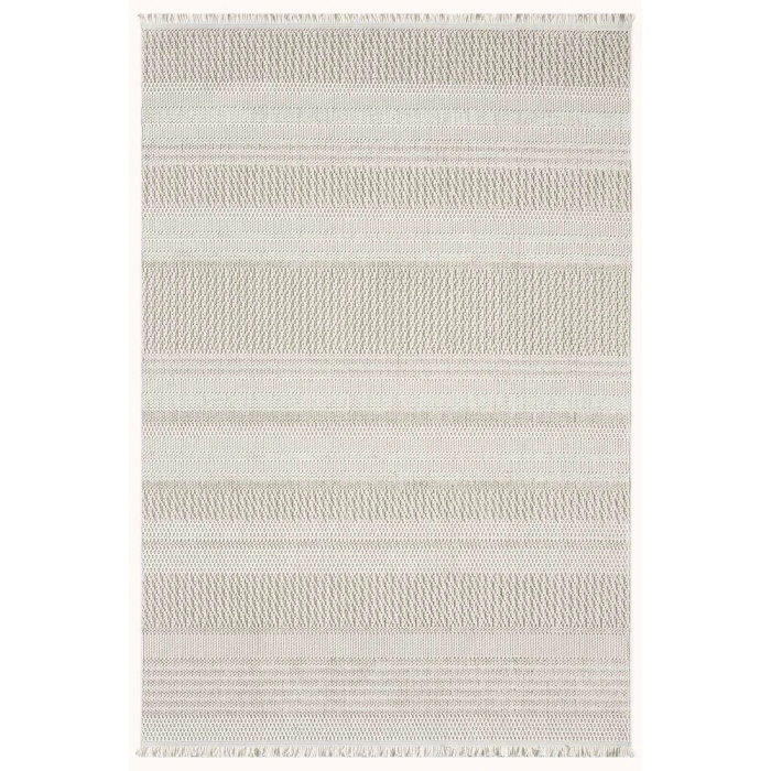 Krem Bej Yumuşak Dokulu Halı Kilim Salon Mutfak Koridor Yolluk Dokuma Makine Halısı 0015