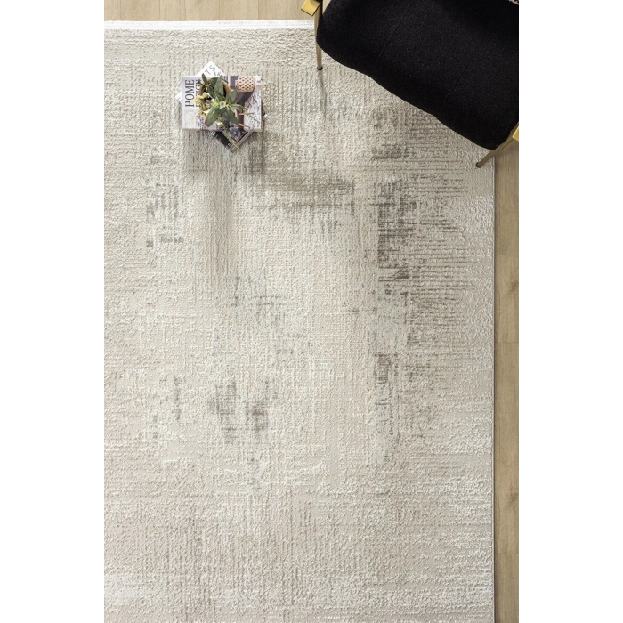 Modern Dokuma Halı Yıkanabilir Yolluk Oturma Odası Halısı Salon Halısı Mutfak Halısı GRİ