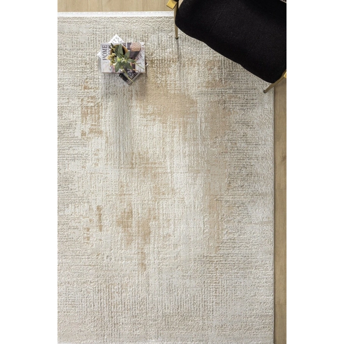 Modern Dokuma Halı Yıkanabilir Yolluk Oturma Odası Halısı Salon Halısı Mutfak Halısı BEJ